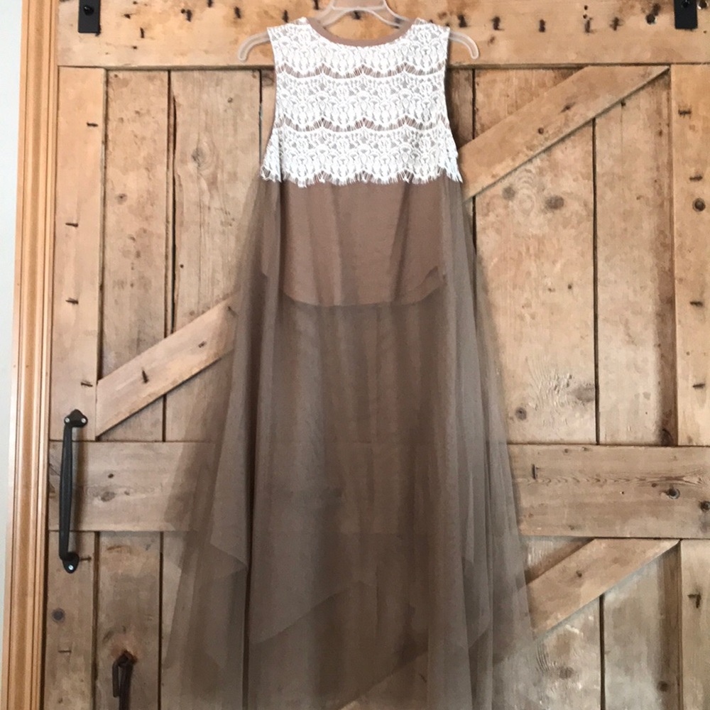 Tulle & Lace Crop Top